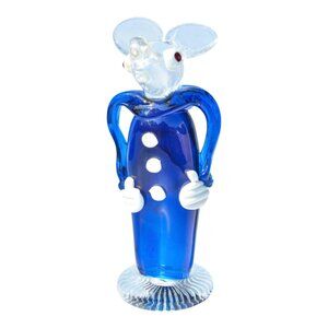 Archimede Seguso VINTAGE MCM Murano Italian Art Glass Mouse Figurine, 1950